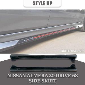 NISSAN ALMERA 2020 DRIVE 68 SIDE SKIRT D68 DESIGN 68 MATERIAL PUR 2020 2021 2022 2023 WITHOUT PAINT