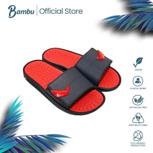 Infinity Fuse Slide Black Red Mens Slides