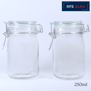 Airtight Round Glass Jar - 250ml