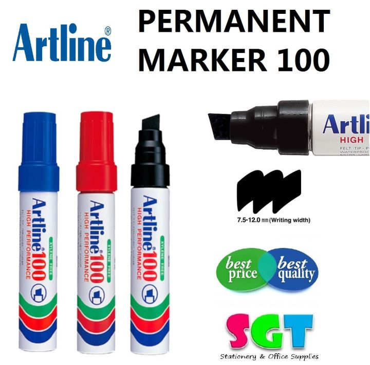 ARTLINE 100 HIGH PERFORMANCE PERMANENT MARKER | Lazada Malaysia