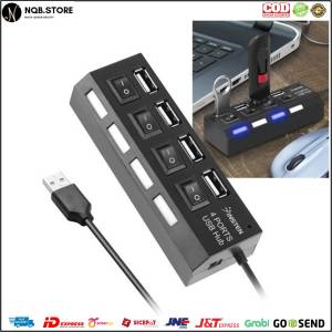 USB Hub 4 Port Output On Off Saklar 4IN1 2.0 High Speed 4 IN 1 PNP