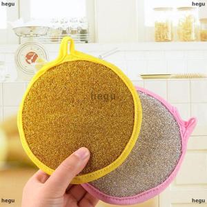 [COD] hegu ฟองน้ำล้างจานสองด้าน3 10ชิ้นแปรงล้างจานกระทะหม้อฟองน้ำทำความสะอาดของใช้ในครัวเรือนใช้ซ้ำได้