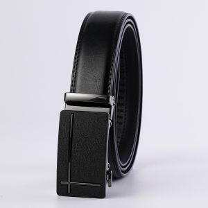 Thắt Lưng Nam Da Bò Khâu 2 Lớp Da Trơn Dập Vân Màu Đen RKVD Khóa Tự Động Tiện Lợi - NHIỀU MẶT LỰA CHỌN