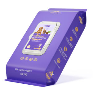 HICC PET Deodorizing Pet Glove Wipes No Rinse Cat&Dog Cleaning Wipes Hypoallergenic Hydrating & Nourish 20pcs (2023 U.S. Pet Business Winner)
