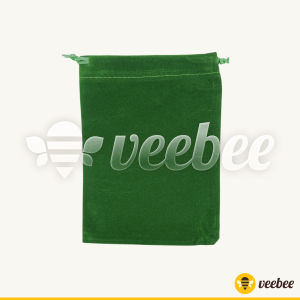 Kantong Beludru Lebaran - Amplop Angpao Ramadhan Warna Hijau & Emas