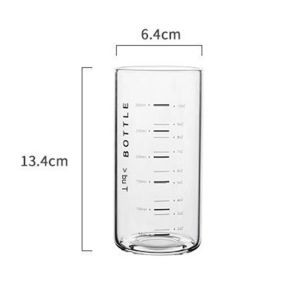 Ly thủy tinh có chia vạch 300ml chịu nhiệt cao cấp