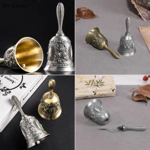 💟【Special price】💟Be Cools Retro Metalen Tone Hand Bell Hand Held Craft Bruiloft Decoratie Alarm Bell
