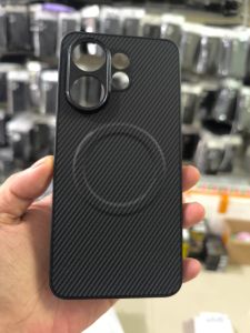 CASING HP VIVO V60 SILIKON KULIT MOTIF CARBON RING MAGSAVE MAGNETIC SOFT CASE HANDPHONE