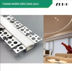 Thanh nhôm zic zắc uốn cong tùy ý dải 3m (cắt 1m gửi hàng khách cần 3m lh shop)