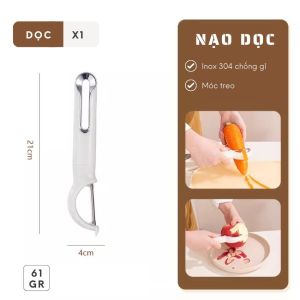 Dụng cụ nạo vỏ rau củ quả đa năng nạo hoa quả 2 phiên bản ngang dọc chống gỉ