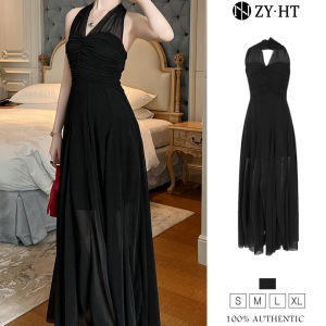 ZYHT EraVogue Váy nữ Váy đen Váy hình chữ A Váy lưới Váy công sở Váy Hiso Váy cổ điển Váy công sở Váy dự tiệc Váy dạ hội 70417