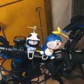 BENNETTGC Car Cartoon Helmet Propeller Doraemon Decorations Doll. 