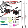 Baitcasting/Spinning Reel Set Fishing Rod Set Spinning Reel Rod Set 7.2:1 Fishing Rod1.8M-2.1M. 