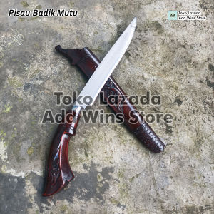 Pisau Sembelih Ayam - Pisau Badik Inul Mutu Serbaguna - Pisau Dapur Baja Asli