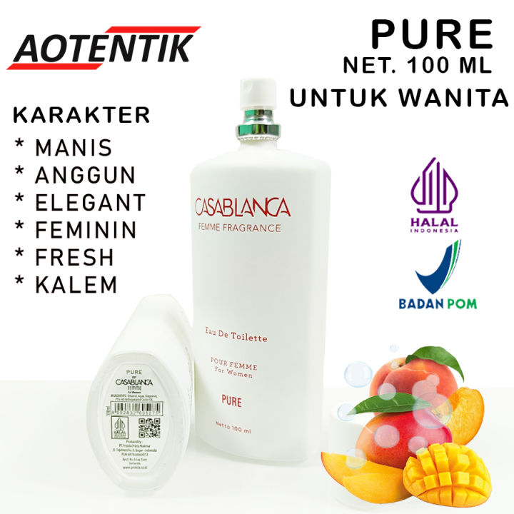Parfum Pure Santai Wanita 100 ml Aroma floral Fruity Segar Buah
