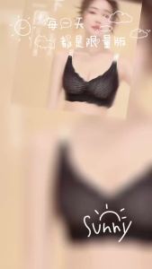 Women Bra Lace Adjustable Shoulder Straps Comfortable Breathable Anti-Sagging Contrast Color High Elasticity Non-wired Bras-152c4c8b