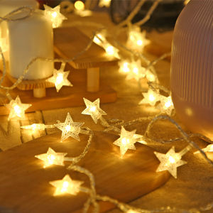 ไฟแต่งห้อง ไฟประดับ ไฟติดห้องนอน สายไฟประดับห้อง🎈รูปดาว⭐ ไฟตกแต่งบ้าน LED ❤️น่ารักมาก ของตกแต่งห้อง ไฟ 10ดวง/20ดวง/40ดวง 1.5M/3M/6M ไฟ led ไฟประดับห้องนอน ไฟประดับห้อง ไฟประดับในห้องนอน - Lazada