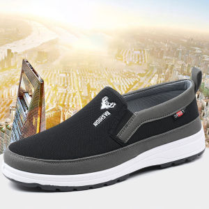 LHSunshine รุ่นใหม่ พร้อมส่ง รองเท้าผ้าใบผู้ชาย ทรงสลิปออน สวมใส่ง่าย สบายเท้า วัสดุน้ำหนักเบา คุณภาพดี เหมาะสมกับราคา คุ้มค่าแน่นอน หนุ่มๆคนไหนยังไม่มี รีบมากดน๊าาา