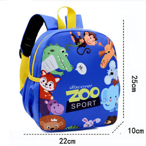 กระเป๋าเป้สะพายหลังของเด็กรูปดาวรูปการ์ตูนไดโนเสาร์และยูนิคอร์นชุดสวนสัตว์กระเป๋านักเรียนเด็กอนุบาลเด็กทารกและเด็กผู้หญิง