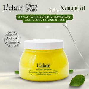 Lclair Sea Salt with Ginger Root Oil & Lemongrass 625g