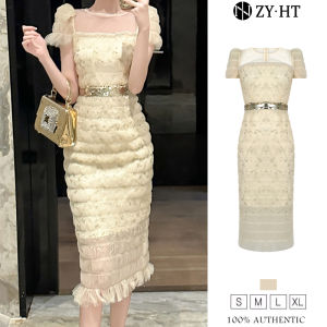 ZYHT EraVogue Váy nữ Váy kem Váy lưới Váy làm việc Váy Hiso Váy cổ điển Váy công sở Váy dự tiệc Váy dạ hội 21380