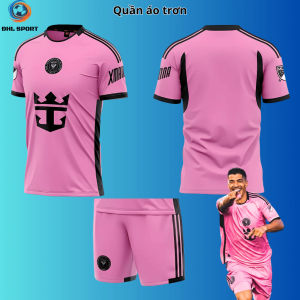 (Vải thun mè) Áo bóng đá CLB Inter Miami hồng sân nhà 2024/2025 áo bóng đá in tên số theo yêu cầu ĐHL SPORT