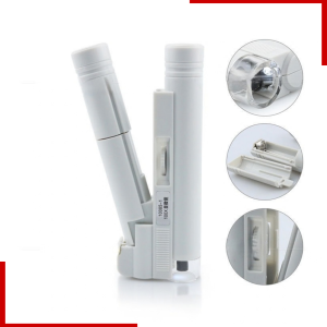 Kính Lúp 100X Mini Cầm Tay Phóng Đại Siêu Nét Soi vết nứt mẫu mực in Trang Sức