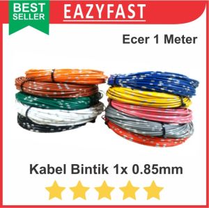 Kabel Bintik 1x 0.85mm Serabut Tunggal Warna 1 x 0.85 085 Motor Mobil