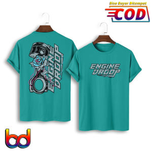 KAOS ATASAN OBLONG DISTRO PRIA DEWASA LENGAN PENDEK GAMBAR DEPAN BELAKANGEGINEENGINE DROP-576