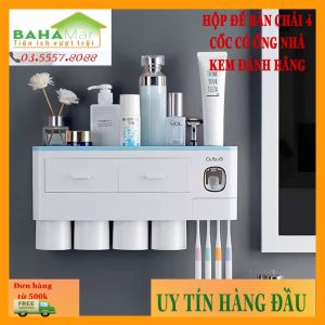 GIÁ ĐỂ TREO BÀN CHẢI 4 CỐC TREO NGƯỢC "BAHAMAR"