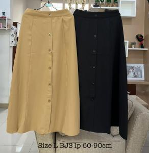 ROK MOTIF POLOS UNIK KANCING IMPORT BJS