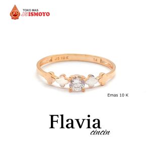 Cincin Emas Mas Asli Model Flavia J5 Ismoyo