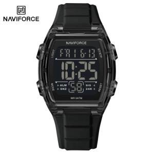 NAVIFORCE Đồng Hồ Thể Thao Kỹ Thuật Số LCD Sang Trọng Cho Nam Đồng Hồ Báo Thức Thường Ngày Sang Trọng Đồng Hồ Đeo Tay Điện Tử Dây Silicon Chống Nước 50M 2026