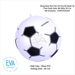 Đồ chơi Banh Bơm Hơi / Bóng Bơm Hơi Cho Trẻ Em Đá Banh Và Chơi Dưới Nước Bãi Biển 30 Cm Kèm Bơm Tay Tiện Lợi