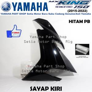 Cover Sayap Lexil Legshield Mxking Mx King 2PV Hitam Glossy PB Kiri Asli Yamaha Setia Motor Baru
