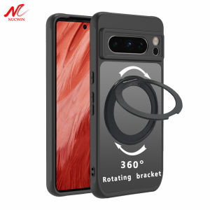360 Rotate for Magnetic Bracket Case for Google Pixel 9 Pro XL 9A 8A 7A Slim Matte Stand Holder Cover for Google 8 7 6