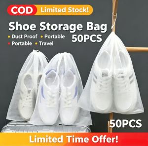 Shoe Bag Shoe Storage bag Sun Drying Shoe Anti Yellowing And Dustproof Artifact Non-woven Fabric White Shoe Cover Moisture-proof And Mildew Proof Bag