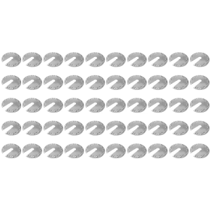 50Pcs Solar Panel Mounting PV Grounding Clip Washer Spacer Lightweight Stainless Steel Corrosion-Free Construction