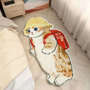 <𝙇𝙖𝙯𝙈𝙖𝙡𝙡> Cute Thick 50 x 120cm Imitation Cashmere Carpet Bedroom and Living Room Childrens Room Decoration