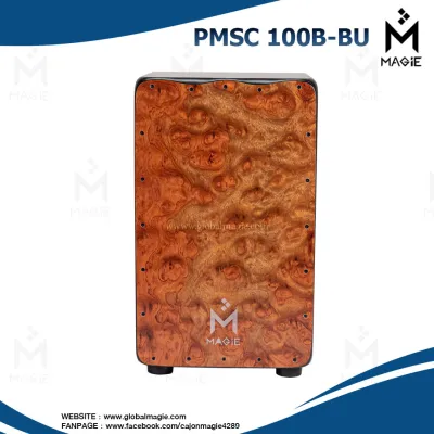Magie Cajon PICK UP รุ่น PMSC 100B กลองคาฮองไฟฟ้า ภาคไฟฟ้าต่อแอมป์ คาฮองมากี เครื่องดนตรี เครื่องเคาะจังหวะ กลองพกพากลองคาฮองไฟฟ้า