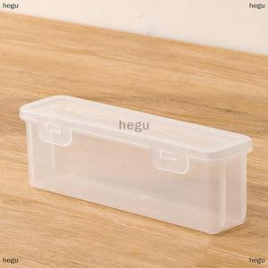[COD] hegu 1PC lưu trữ tổ chức hộp công suất lớn nhựa hộp bút chì Stackable mờ rõ ràng hộp bút văn phòng vật tư