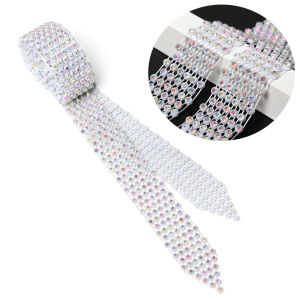 Bling Long Scarf Neckerchiefs Rhinestones Tie Choker Necklace For Women Luxury Crystal Necktie Collar Necklace Jewelry