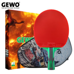 Ban đầu gewo9 Sao Bảng vợt tennis (5 gỗ + 2Carbon) G9 tấn công vợt bóng bàn với cao su dày đặc không dính
