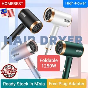 New:Foldable 1250W Negative Ion Hair Dryer Professional/Pengering Rambut