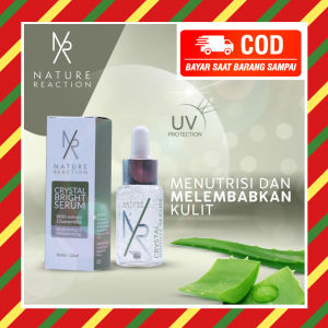 Serum Nature Reaction Crystal Bright - Serum Wajah Glowing Untuk Wajah Kusam - Pemutih dan Pencerah Wajah - Untuk Bekas Jerawat Membandel -Sudah BPOM dan Halal