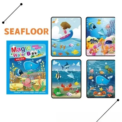 Magic Coloring Book For Kids Reusable Magic Pen Water Drawing Book Educational Kids Painting Toys