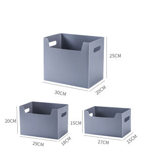 Portable Plastic Folding Stationery Storage Basket
