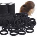 50/100pcs Black Hair Bands for Women Girls Hairband High Elastic Rubber Band Hair Ties Ponytail Holder Scrunchies Accessorie. 