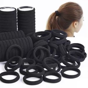 50/100pcs Black Hair Bands for Women Girls Hairband High Elastic Rubber Band Hair Ties Ponytail Holder Scrunchies Accessorie