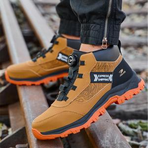 Giày bảo hộ khóa vặn thể thao HUTA chống đinh chống trơn trượt chống dập ngón cổ cao hàng chính hãng ( Kèm lót khử mùi )